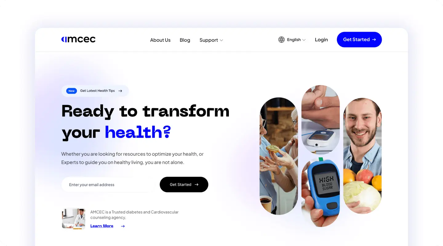 AMCECHEALTH website preview