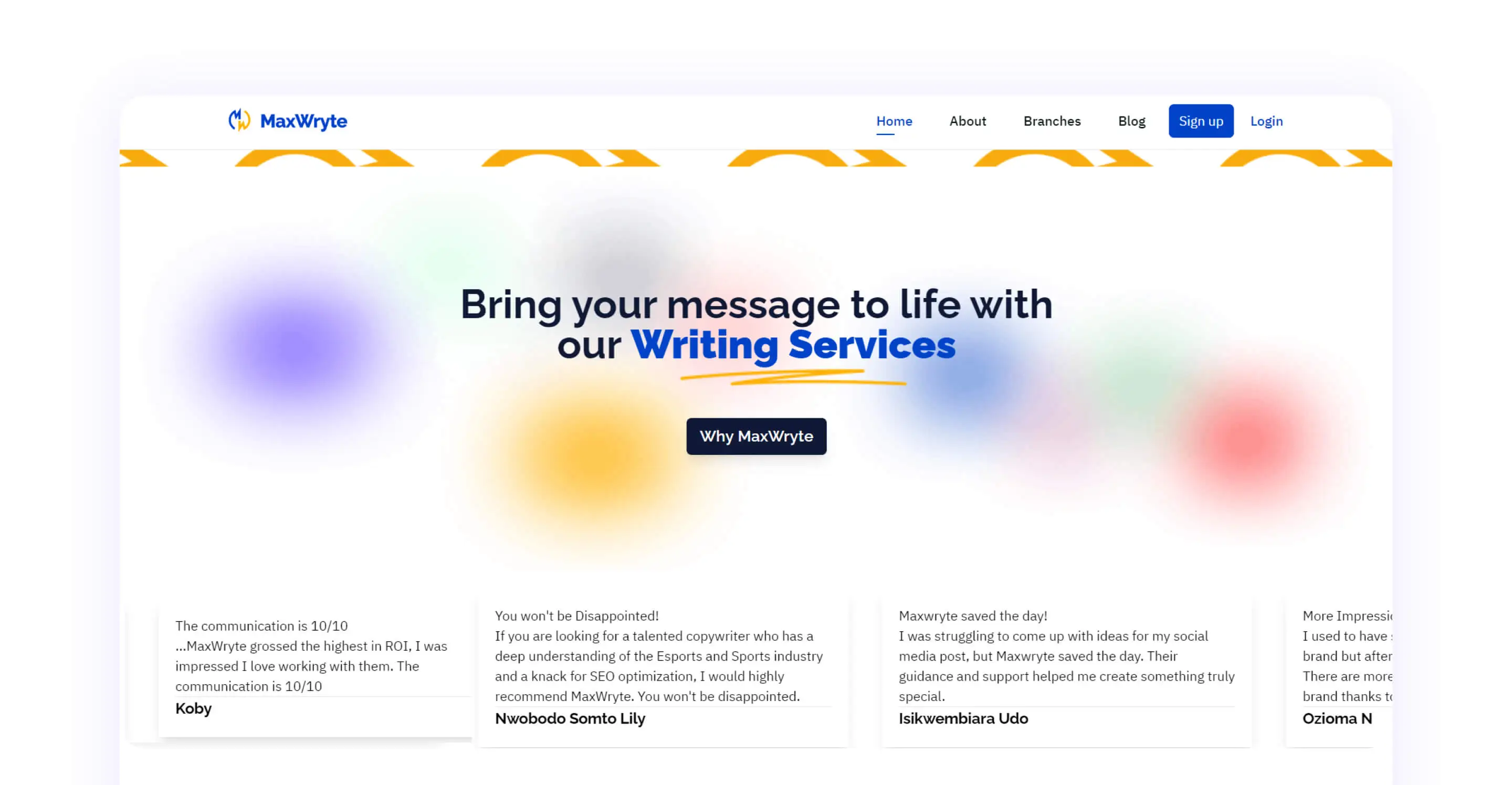 MaxWryte project preview